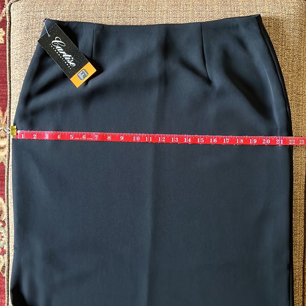 Black A-Line Long Skirt - Picture 12 of 14